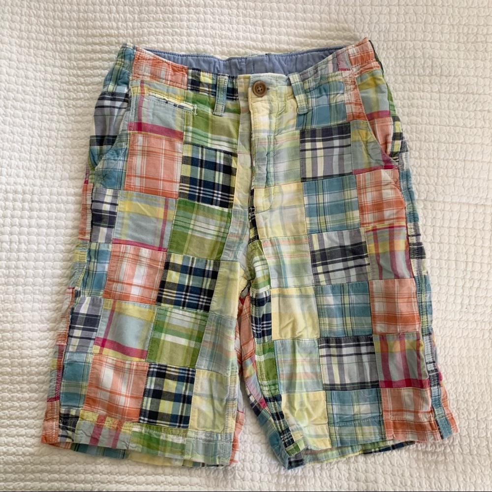 Gap classic madras shorts boys size 14